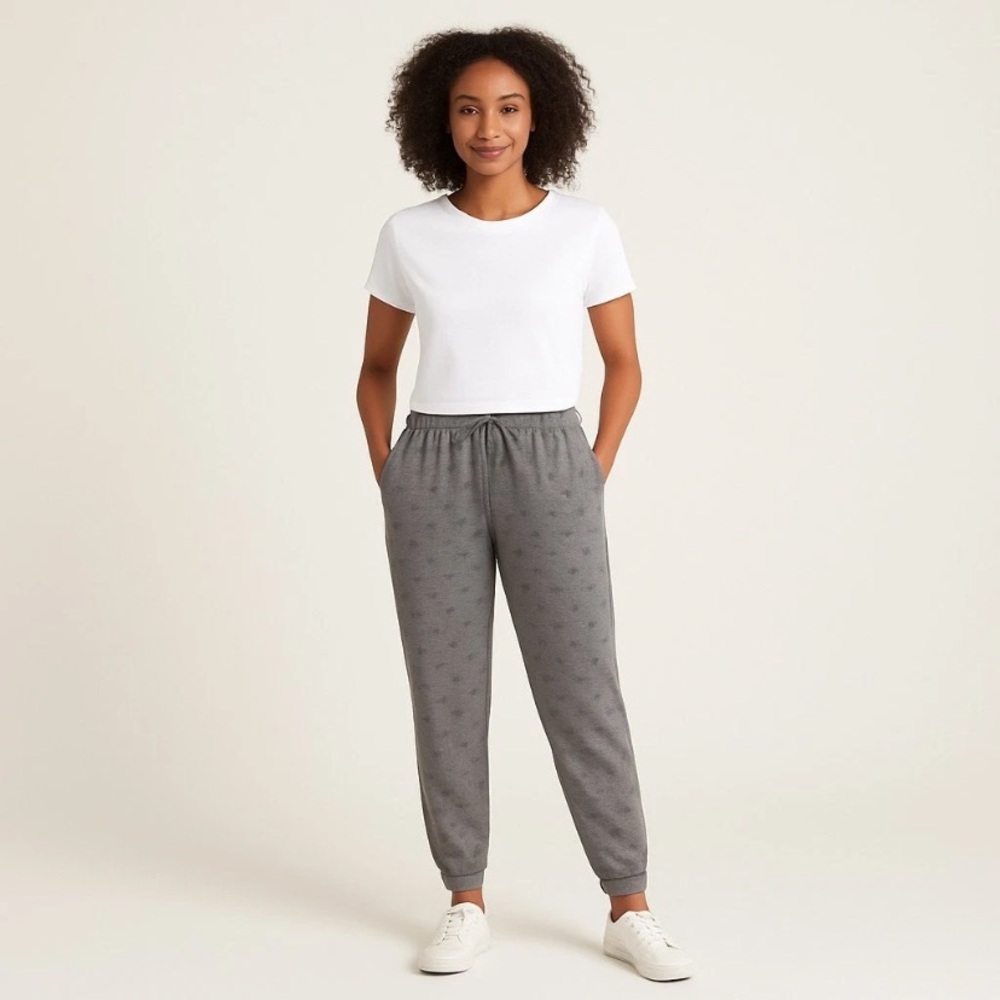 Knox Rose‎ Women's Stay Elastic Drawstring Jogger Pants Size M